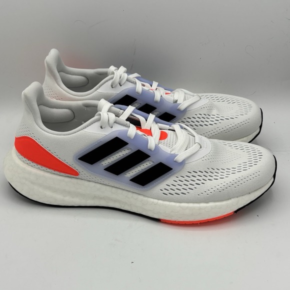 Adidas Men\'s Pure Boost 22 Running Size 8.5 White/Blue/Orange| HQ8582| main image 6